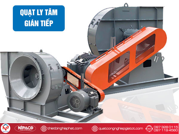 Quạt ly tâm gián tiếp 5.5HP 4KW Quạt ly tâm gián tiếp công suất lớn
