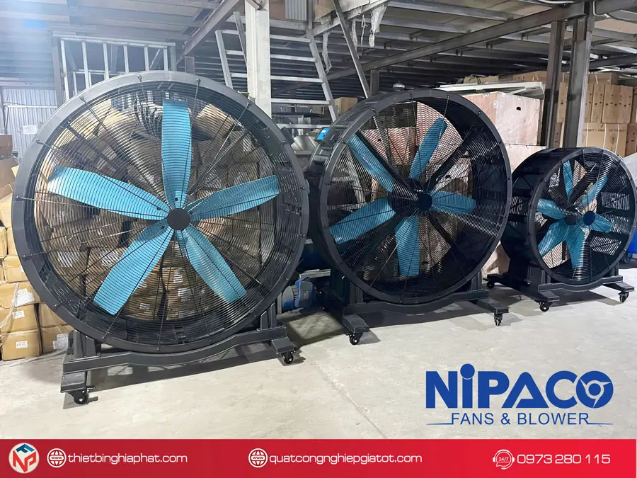 Quạt sàn công nghiệp biến tần 1200 Quạt sàn công nghiệp biến tần sải cánh lớn