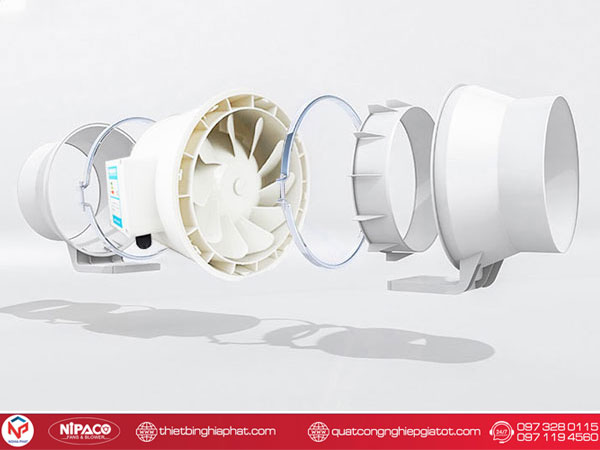 Quạt thông gió nối ống Nipaco HF-300 Quạt thông gió nối ống Nipaco