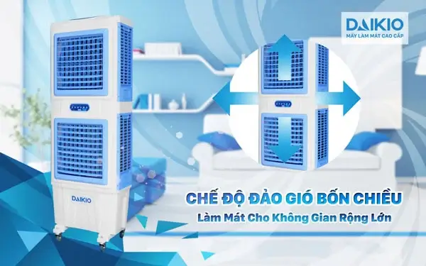 Máy làm mát Daikiosan DM206 2 tầng Máy làm mát Daikiosan DKA-10000A đảo gió 4 chiều tự động