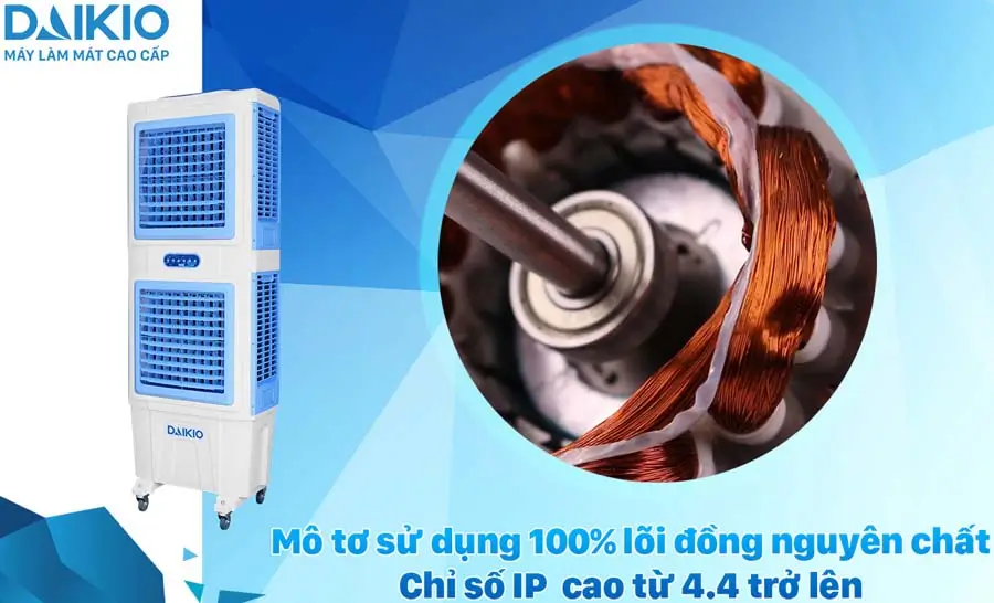 Máy làm mát Daikiosan DM206 2 tầng Máy làm mát Daikiosan motor lõi đồng bền bỉ