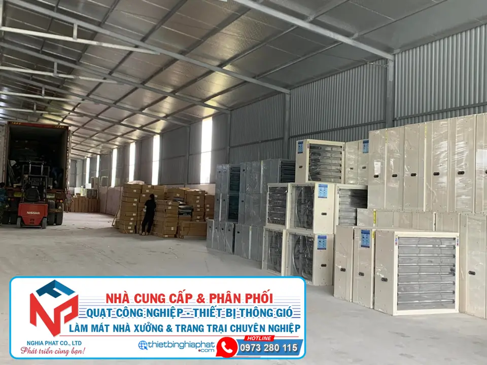 Quạt thông gió vuông 1000x1000 BMF-1000 STD Sơn tĩnh điện Nghĩa Phát - Đơn vị cung cấp Quạt công nghiệp, Quạt thông gió uy tín giá tốt