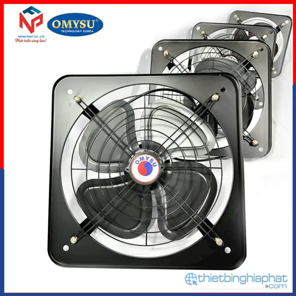 Quạt thông gió vuông Omysu FA-35M2 Quạt thông gió vuông Omysu FA-M2 có lưới trước