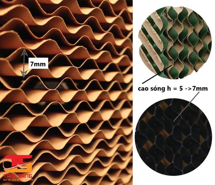 Tấm giấy làm mát Cooling Pad chống rêu 1.5m Kích thước tấm giấy làm mát Cooling Pad