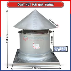 Quạt hút mái nhà xưởng OMYSU DFG-40HM