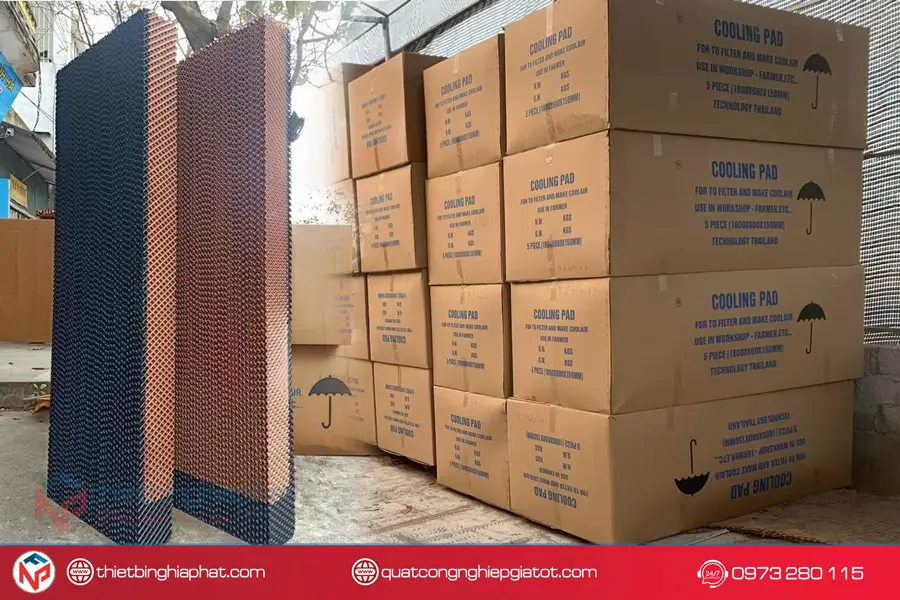 Tấm giấy làm mát Cooling Pad chống rêu 1.5m Phân phối tấm giấy làm mát Cooling Pad chất lượng cao