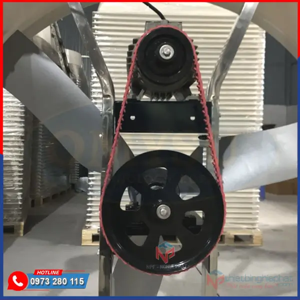Quạt thông gió composite 3 cánh nhôm đúc BMF-1060 Quạt composite loa dây đai mắc xích USA