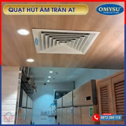 Quạt hút âm trần công nghiệp nối ống AT-450T Quạt hút âm trần AT - Lực hút mạnh mẽ
