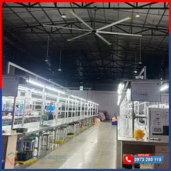 Quạt trần công nghiệp HVLS động cơ DC 7.3m Quạt trần công nghiệp động cơ DC