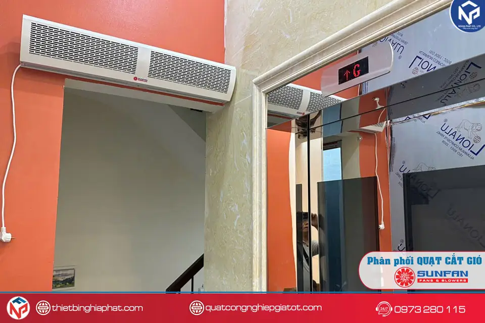 Quạt cắt gió Sunfan FM1509A-K/Y Lắp đặt Quạt cắt gió Sunfan