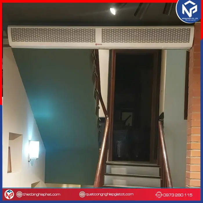 Quạt cắt gió Sunfan FM1220A-K/Y 2m Quạt cắt gió Sunfan chiều cao chắn gió 3.5m
