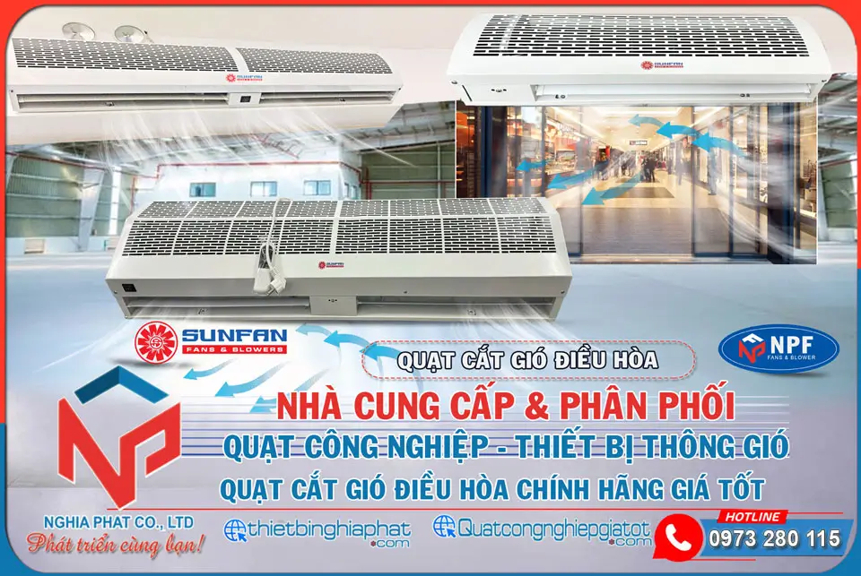Quạt cắt gió Sunfan FM1509A-K/Y Nghĩa Phát - Phân phối và cung cấp Quạt cắt gió điều hòa Sunfan giá tốt