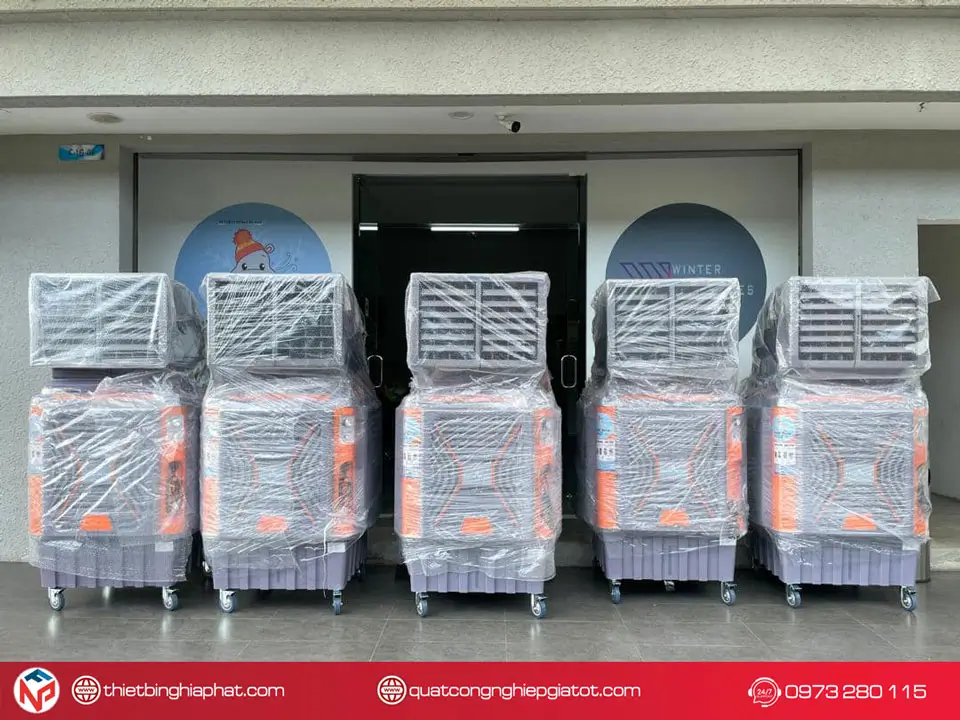 Quạt hơi nước công nghiệp Aircooler 22.000m3/h 1.5Kw Máy làm mát, Quạt hơi nước công nghiệp Aircooler