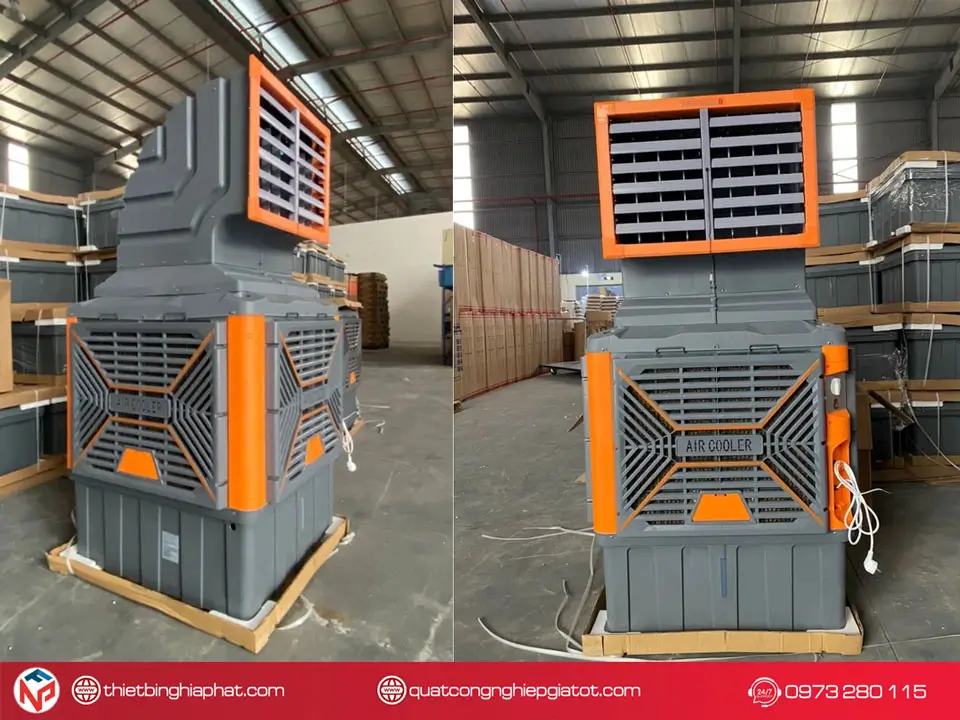 Quạt hơi nước công nghiệp Aircooler 22.000m3/h 1.5Kw Máy làm mát, Quạt hơi nước di động Aircooler