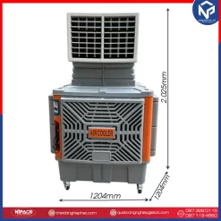 Quạt hơi nước công nghiệp 2.2KW 280L Quạt hơi nước công nghiệp Aircooler 2.2KW KT 2025x1204x1204mm