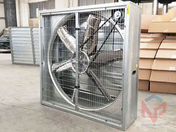 Quạt thông gió vuông 1100x1100mm Quạt thông gió vuông kích thước 1220x1220x400mm