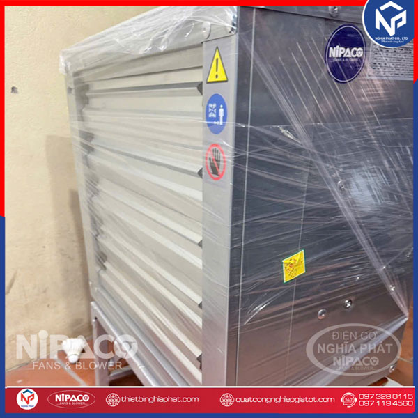 Quạt thông gió vuông 600x600mm Quạt thông gió vuông Nipaco 600x600