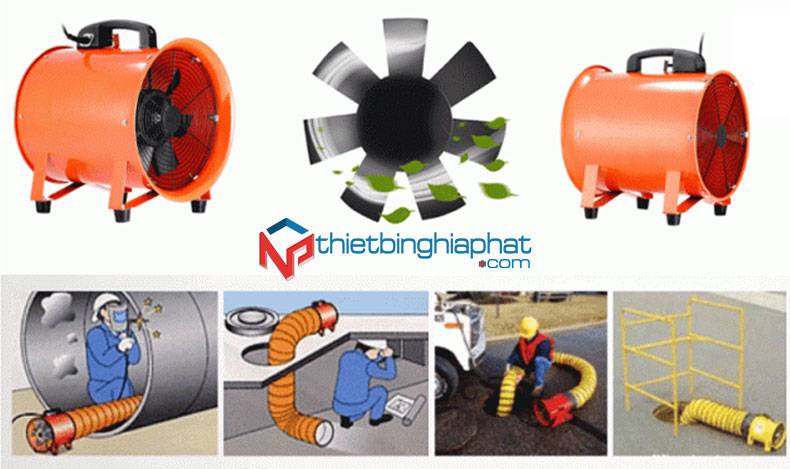 Quạt hút xách tay OMYSU SHT-20 Ứng dụng Quạt hút xách tay công nghiệp SHT