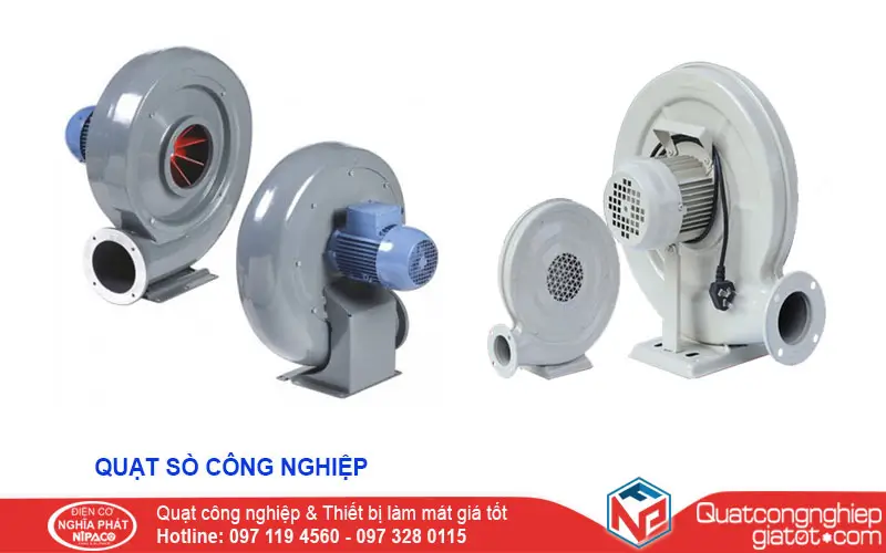 So sánh quạt sò nhôm và quạt sò thép - Ứng dụng thực tế Quạt sò công nghiệp