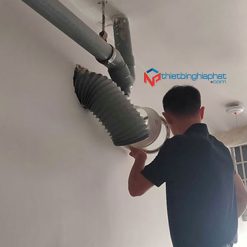 Quạt hút mùi nối ống phi 75 Lắp đặt Quạt hút mùi nối ống