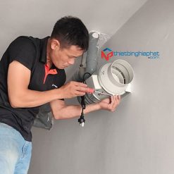 Quạt hút mùi nối ống Phi 150 Quạt hút mùi nối ống lắp trên tường