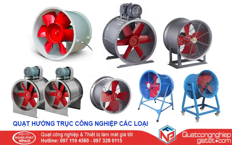 Top #7 Quạt Công Nghiệp Phổ Biến Nhất Hiện Nay Quạt hướng trục công nghiệp các loại