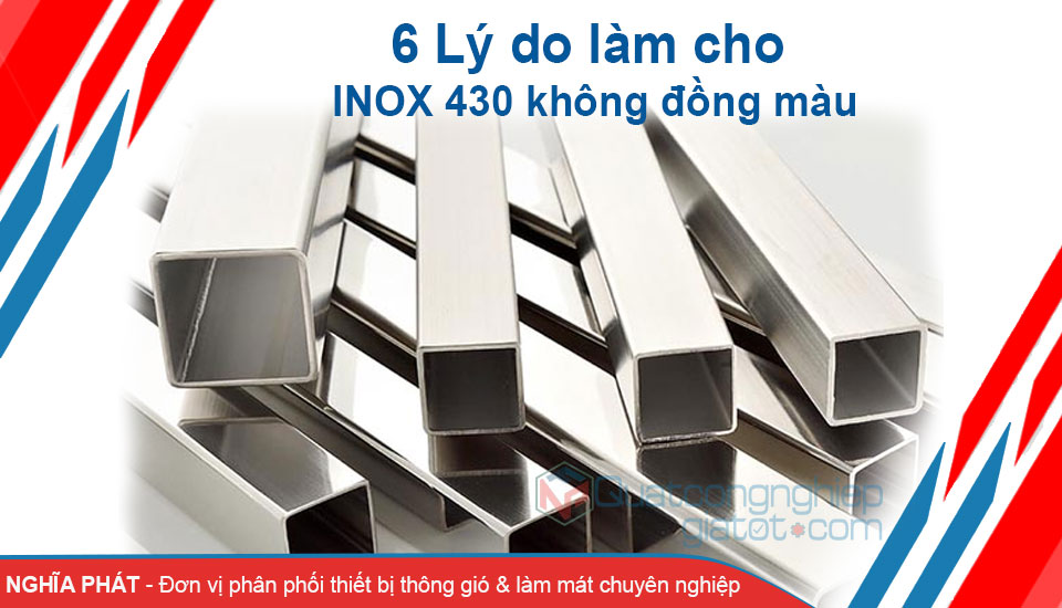 Lý do khiến INOX 430 không đồng màu