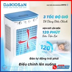 Máy làm mát Daikiosan DM-112 Máy làm mát Daikiosan DM112 đảo gió 4 chiều
