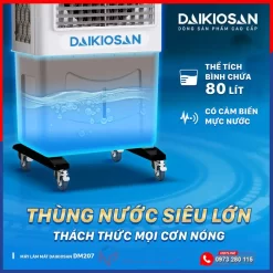 Máy làm mát Daikiosan DM207 2 tầng Bình nước mát làm mát Daikiosan DM207 80L