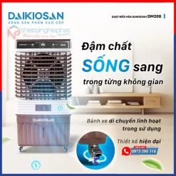 Máy làm mát Daikiosan DM208 Máy làm mát Daikiosan DM208 nhỏ gọn, thẫm mỹ