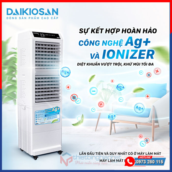 Máy làm mát Daikiosan DM104 Máy làm mát Daikiosan DM104 công nghệ khử khuẩn Ag+
