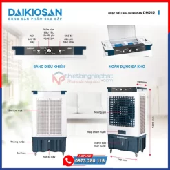 Máy làm mát Daikiosan DM212 235W Máy làm mát Daikiosan DM212 thiết kế hiện đại