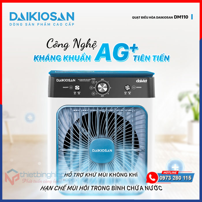 Máy làm mát Daikiosan DM110 Máy làm mát Daikiosan DM110 với công nghệ kháng khuẩn tiên tiến