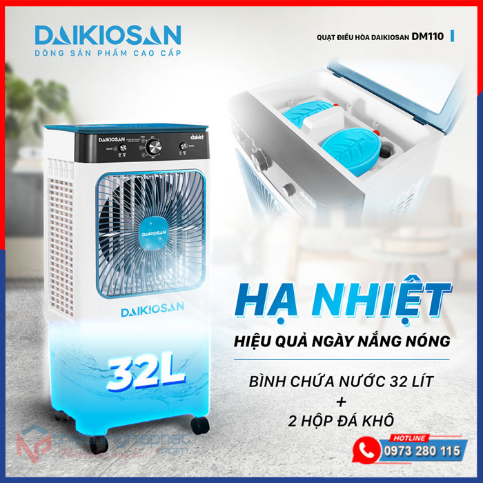 Máy làm mát Daikiosan DM110 Máy làm mát Daikiosan DM110 bình chứa 32L