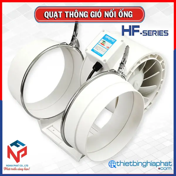 Quạt thông gió nối ống Omysu HF-150 Quạt thông gió nối ống OMYSU HF