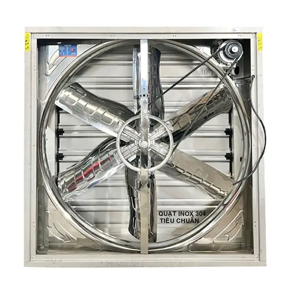 Quạt thông gió vuông INOX 304 BMF-1100 1100x1100mm Quạt thông gió vuông INOX 304 BMF-1100 1100x1100x400mm
