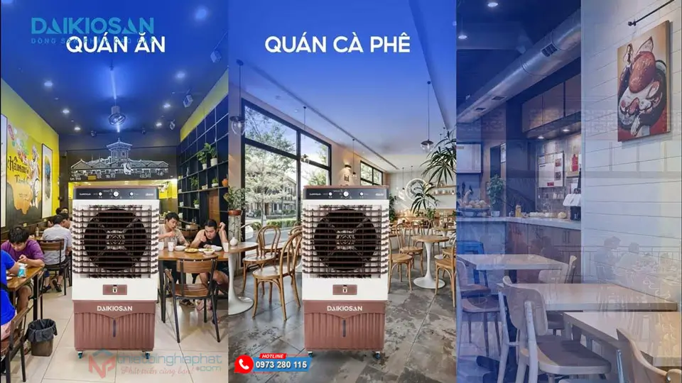 Máy làm mát Daikiosan DM208 Ứng dụng Máy làm mát Daikiosan DM208