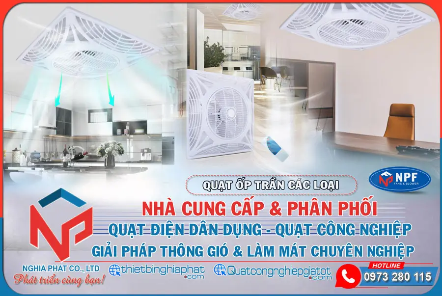Quạt ốp trần Sunfan AT-600HD (có đèn) Nghĩa Phát - Phân phối Quạt ốp trần giá tốt