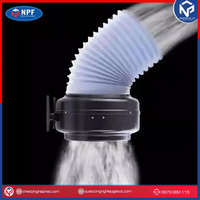 Quạt hút nối ống phi 315 Ứng dụng của quạt hút mùi nối ống