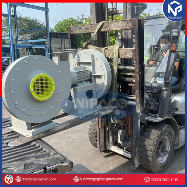 Quạt ly tâm cao áp 1.5KW 9-19-3.55A Chi tiết Quạt ly tâm cao áp Nipaco 9-19