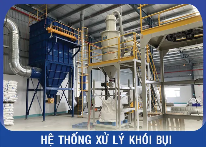 Hệ thống xử lí khói bụi nhà xưởng, xí nghiệp