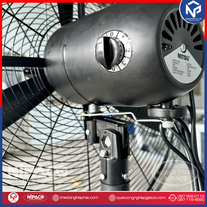 Quạt công nghiệp treo Mitsu MW-650 - 220W Sải cánh 650mm Quạt công nghiệp treo Mitsu