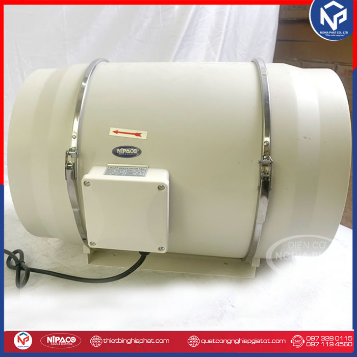 Quạt thông gió nối ống Nipaco HF-300 Kích thước quạt thông gió nối ống HF-315